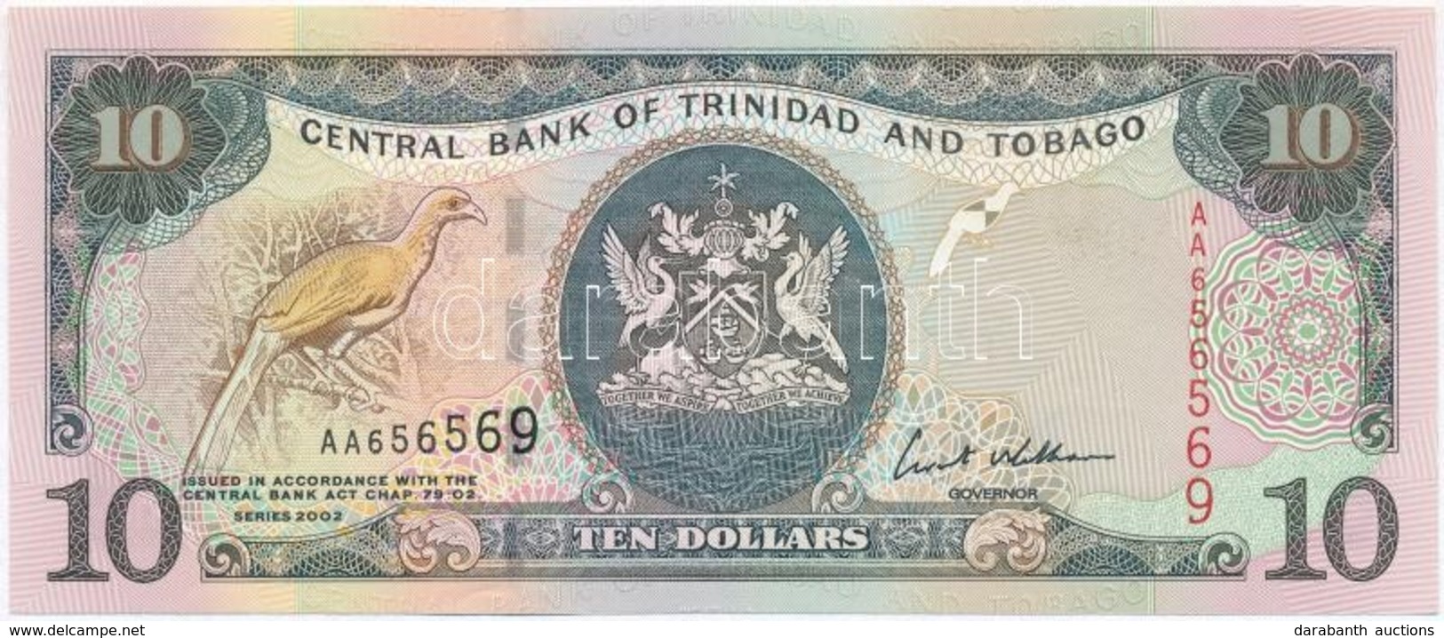 Trinidad és Tobago 2002. 10$ T:I 
Trinidad And Tobago 2002. 20 Dollars C:UNC
Krause 43 - Sin Clasificación