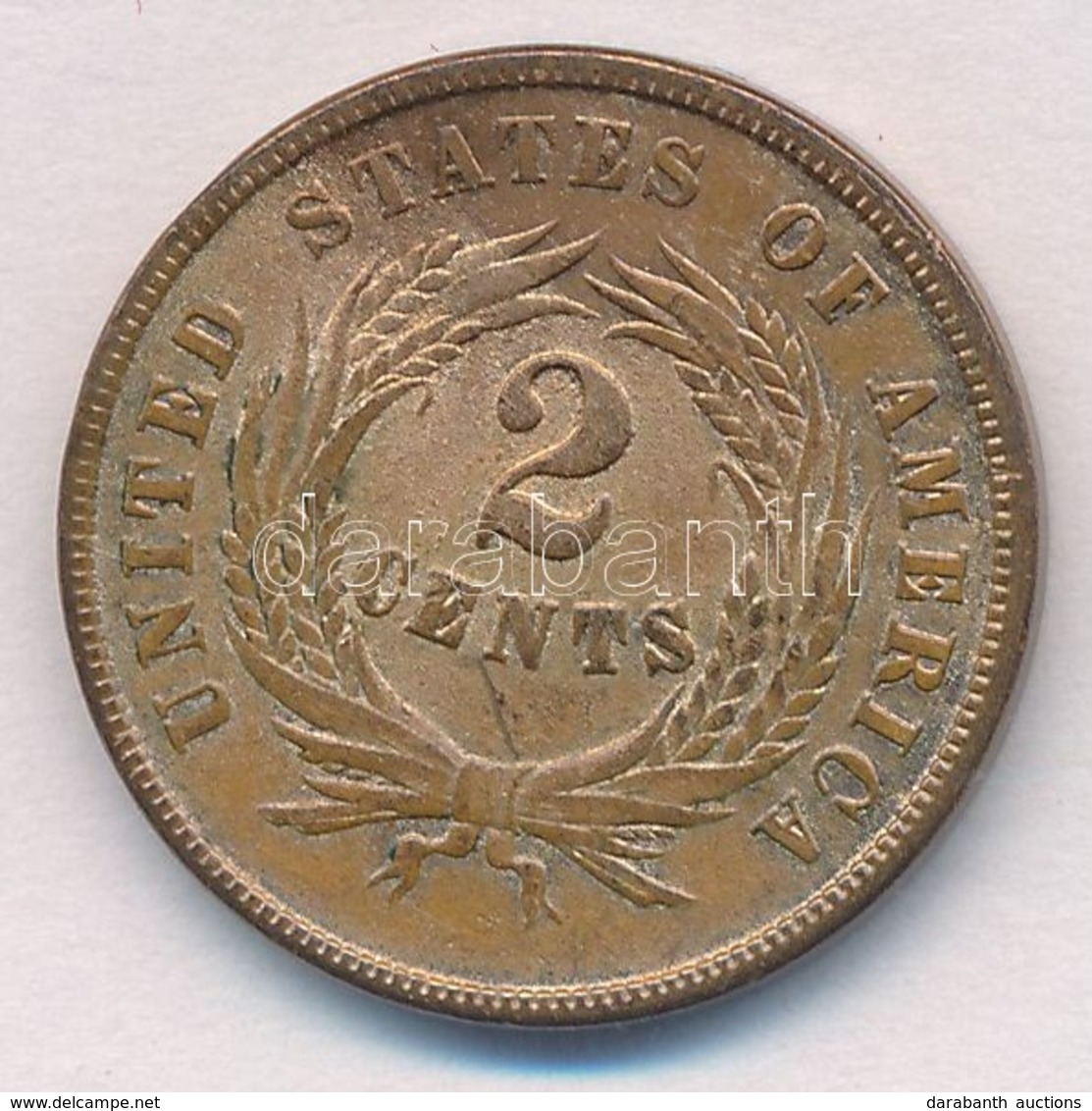 Amerikai Egyesült Államok 1864-1873. 2c Cu-Sn-Zn T:2-,3 Több K.
USA 1864-1873. 2 Cents Cu-Sn-Zn C:VF,F Several Scratches - Ohne Zuordnung