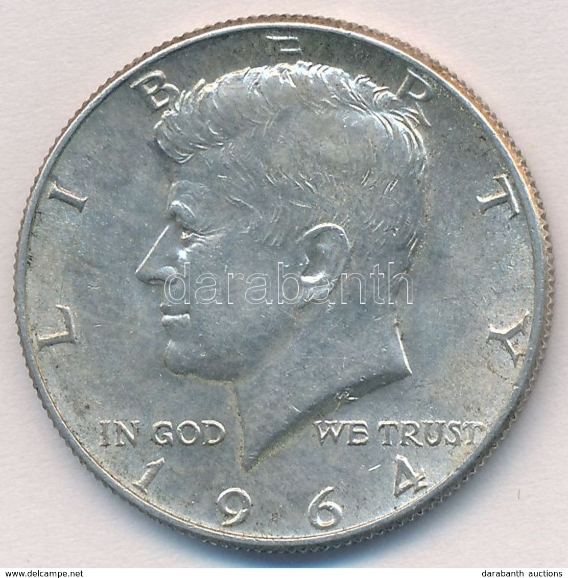 Amerikai Egyesült Államok 1964. 1/2$ Ag 'Kennedy' T:2 USA 1964. 1/2 Dollar Ag 'Kennedy' C:XF 
Krause KM#202 - Ohne Zuordnung