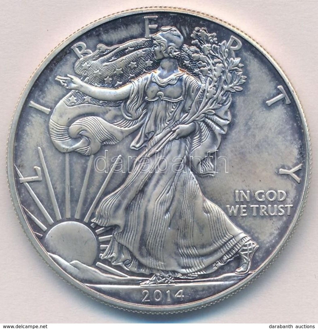 Amerikai Egyesült Államok 2014. 1$ Ag 'Walking Liberty' T:BU
USA 2014. 1 Dollar Ag 'Walking Liberty' C:BU - Sin Clasificación