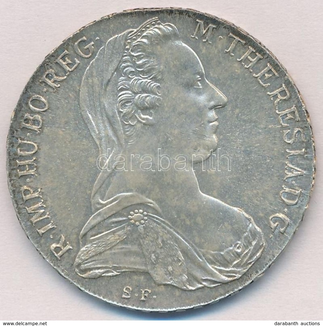 Ausztria 1780SF Tallér Ag 'Mária Terézia' Utánveret,T:1- Austria 1780SF Thaler Ag 'Maria Theresia' Restrike C:AU - Non Classificati