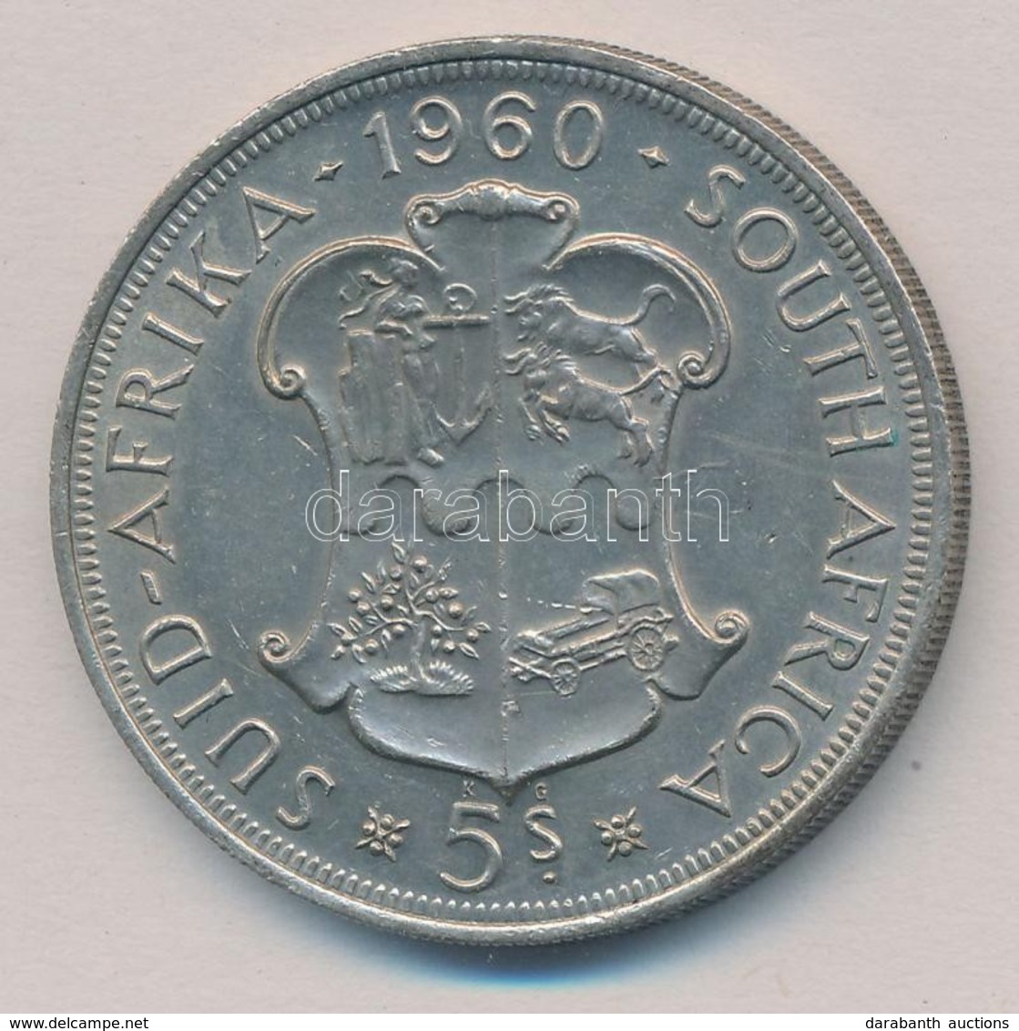 Dél-Afrika 1960. 5Sh Ag '50 éves A Dél-afrikai Unió' T:2
South Africa 1960. 5 Shilling Ag '50th Anniversary Of The South - Ohne Zuordnung