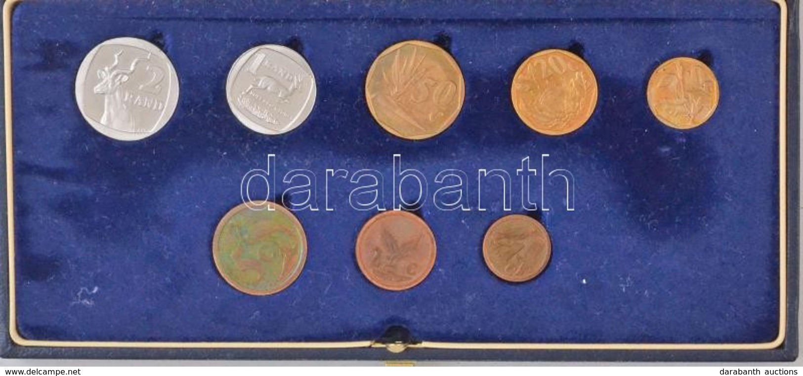 Dél-Afrika 1992. 1c-2R (8xklf) Forgalmi Sor Dísztokban T:1,1- Patina
South Africa 1992. 1 Cent - 2 Rand (8xdiff) Coin Se - Sin Clasificación