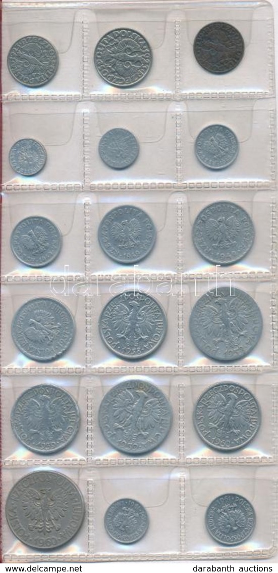 Lengyelország ~1923-1947. 51db-os érme Tétel, Kisalakú Négy Lapos Berakóban T:vegyes
Poland ~1923-1947. 51pcs Of Coins I - Ohne Zuordnung