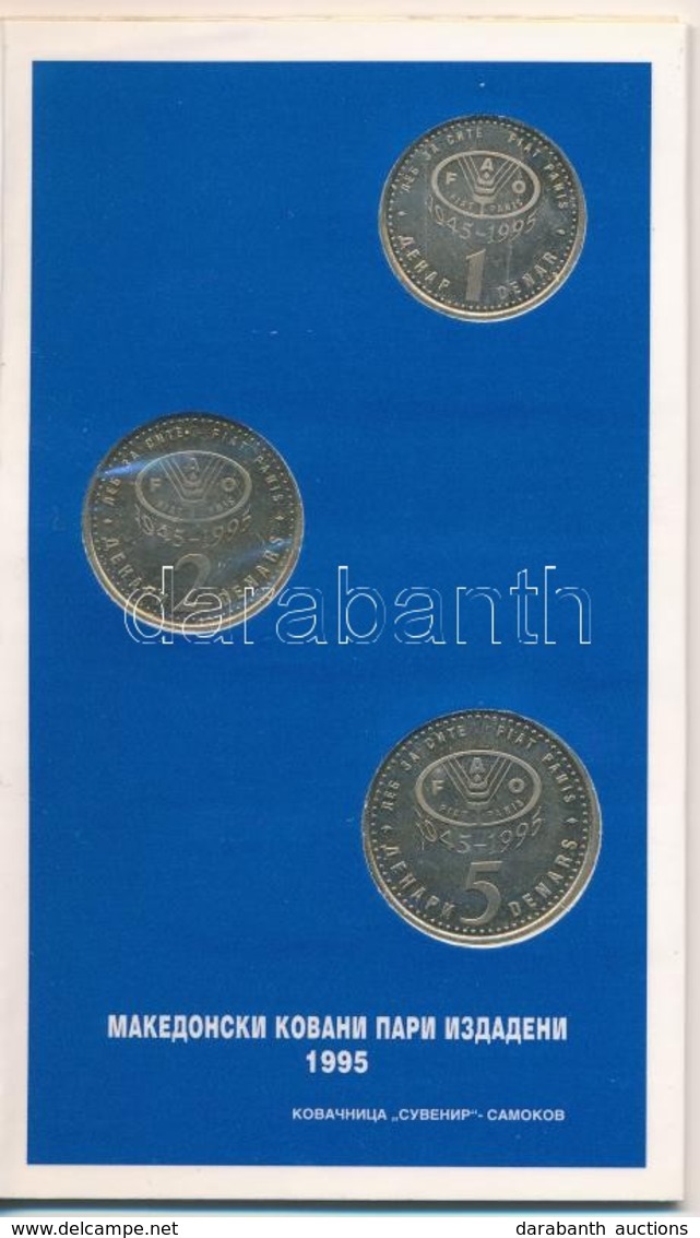 Macedonia 1995. 1D-5D (3xklf) Forgalmi Sor Karton Díszcsomagolásban T:1
Macedonia 1995. 1 Denar - 5 Denar (3xdiff) Coin  - Non Classificati