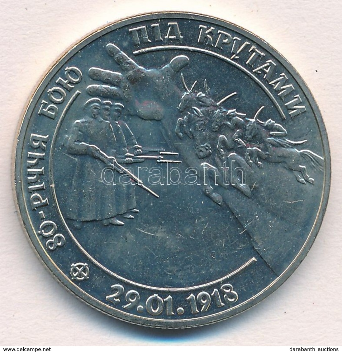 Ukrajna 1998. 2H Cu-Ni-Zn 'A Kruty Csata 80. évfordulója' T:1,1-
Ukraine 1998. 2 Hryvni Cu-Ni-Zn 'The 80th Anniversary O - Sin Clasificación