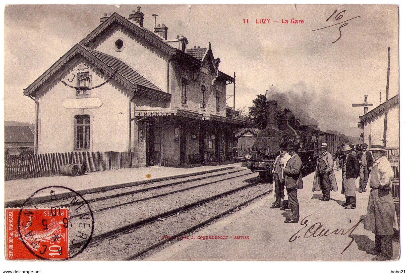 2608 - Luzy ( 58 ) - La Gare - J.C. à Autun - N°11 - - Other & Unclassified