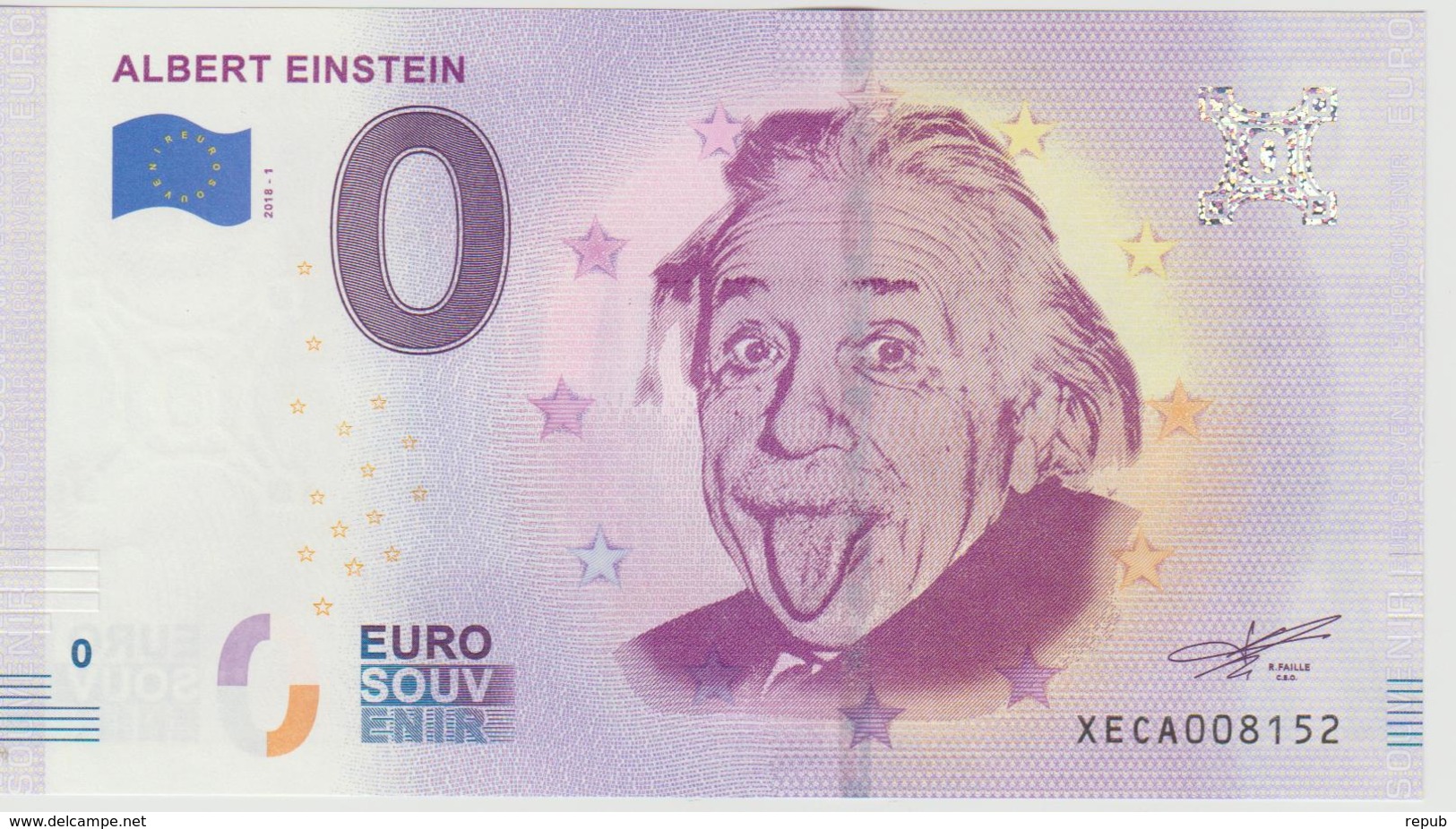 Billet Touristique 0 Euro Souvenir Allemagne Albert Einstein 2018-1 N°XECA008152 - Prove Private