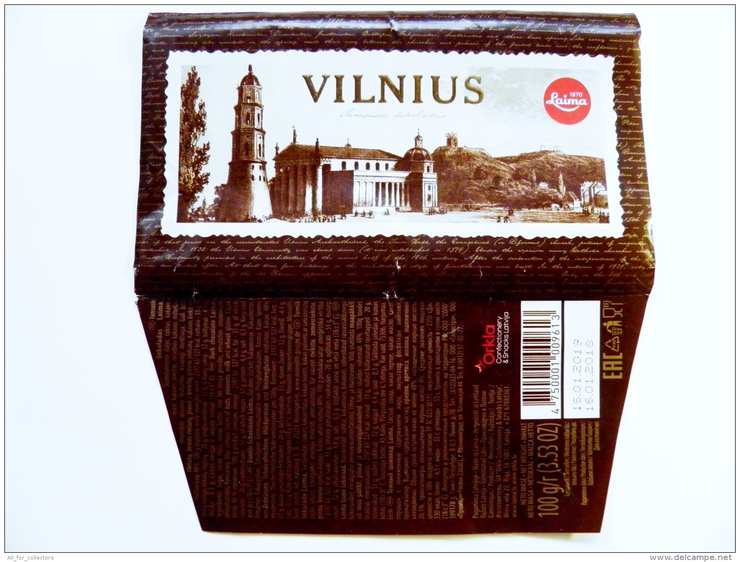 Chocolate Label Lithuania Vilnius - Cioccolato