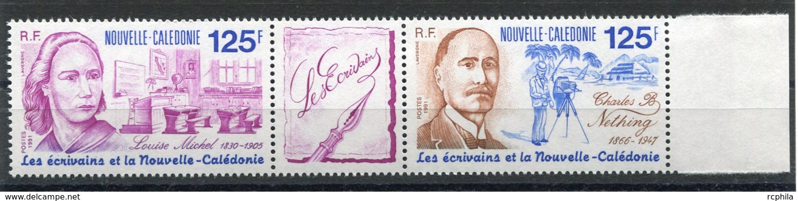 RC 10116 Nelle CALEDONIE N° 608A ECRIVAINS LOUISE MICHEL CHARLES B NETHING PHOTOGRAPHIE NEUF ** MNH - Ungebraucht