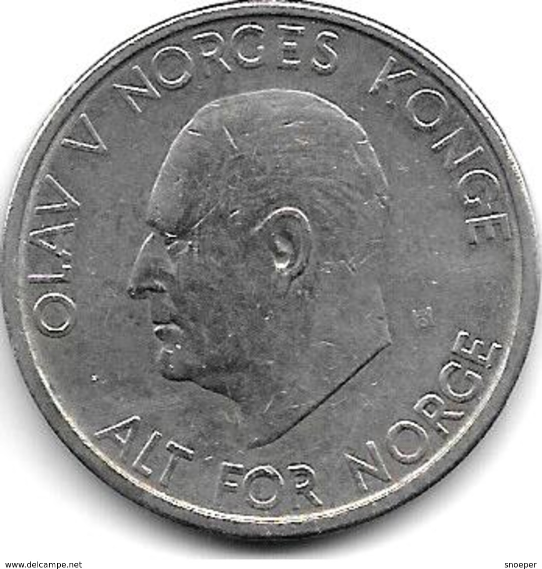 Norway 5 Kroner  1969  Km 412  Vf - Norvège