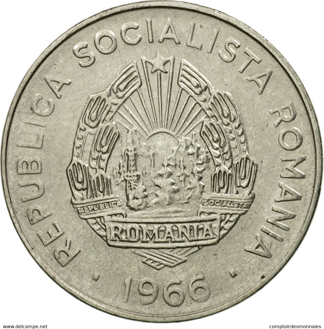 Monnaie, Roumanie, 25 Bani, 1966, TB+, Nickel Clad Steel, KM:94 - Roumanie