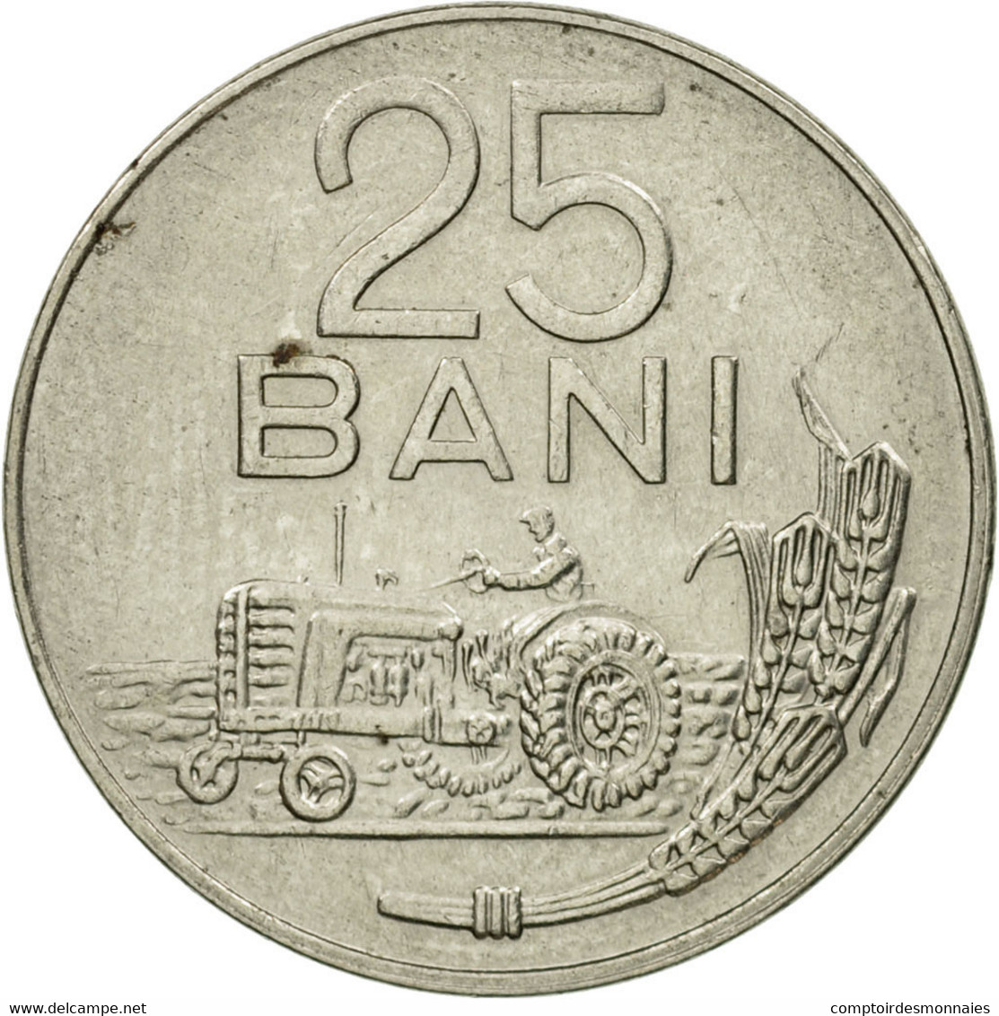 Monnaie, Roumanie, 25 Bani, 1966, TB+, Nickel Clad Steel, KM:94 - Roumanie