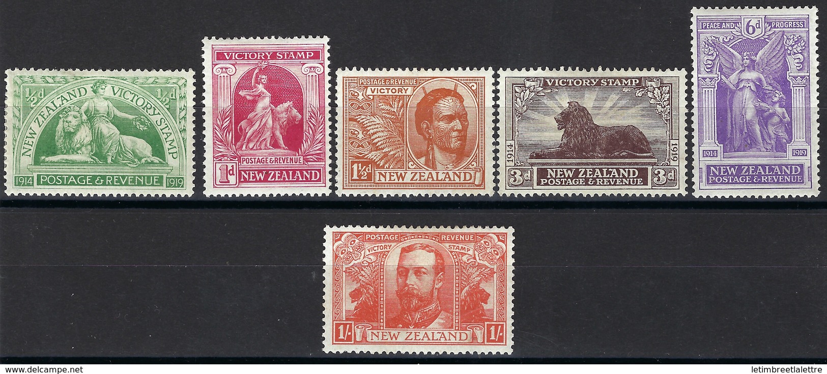 ⭐ Nouvelle Zélande - Dominion - N° 169 à 174 * - Neuf Avec Charnière ⭐ - Unused Stamps