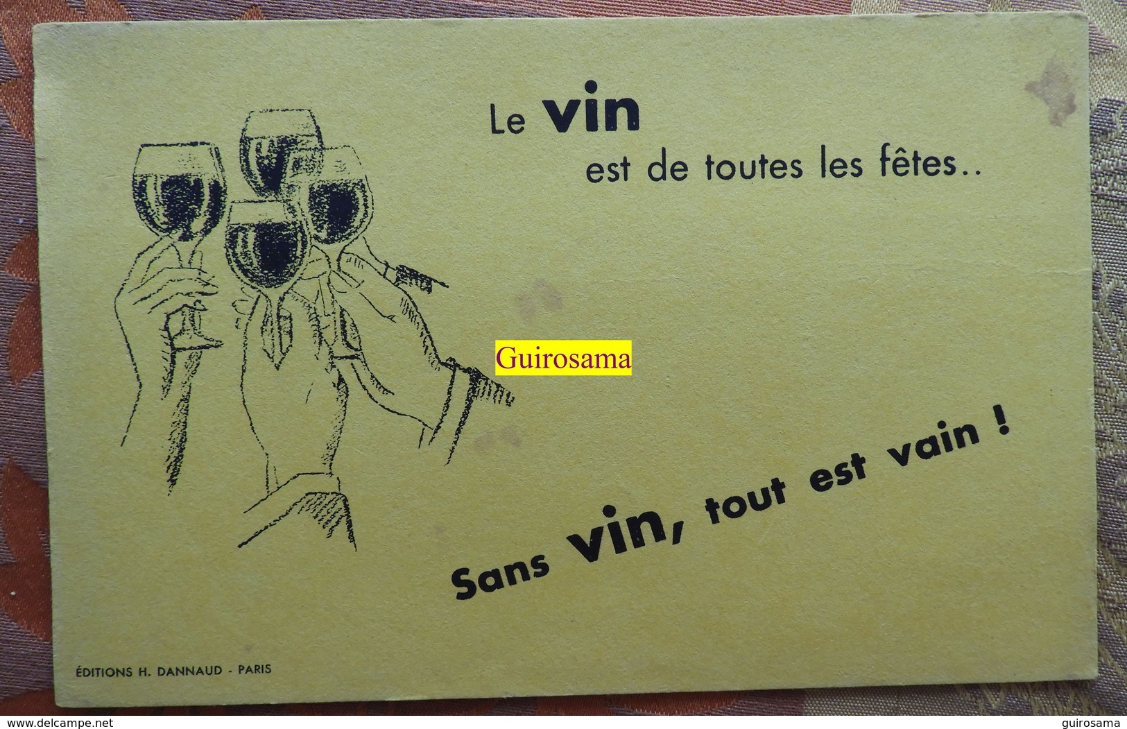 Sans Vin Tout Est Vain - Paris : H. Dannaud - Food