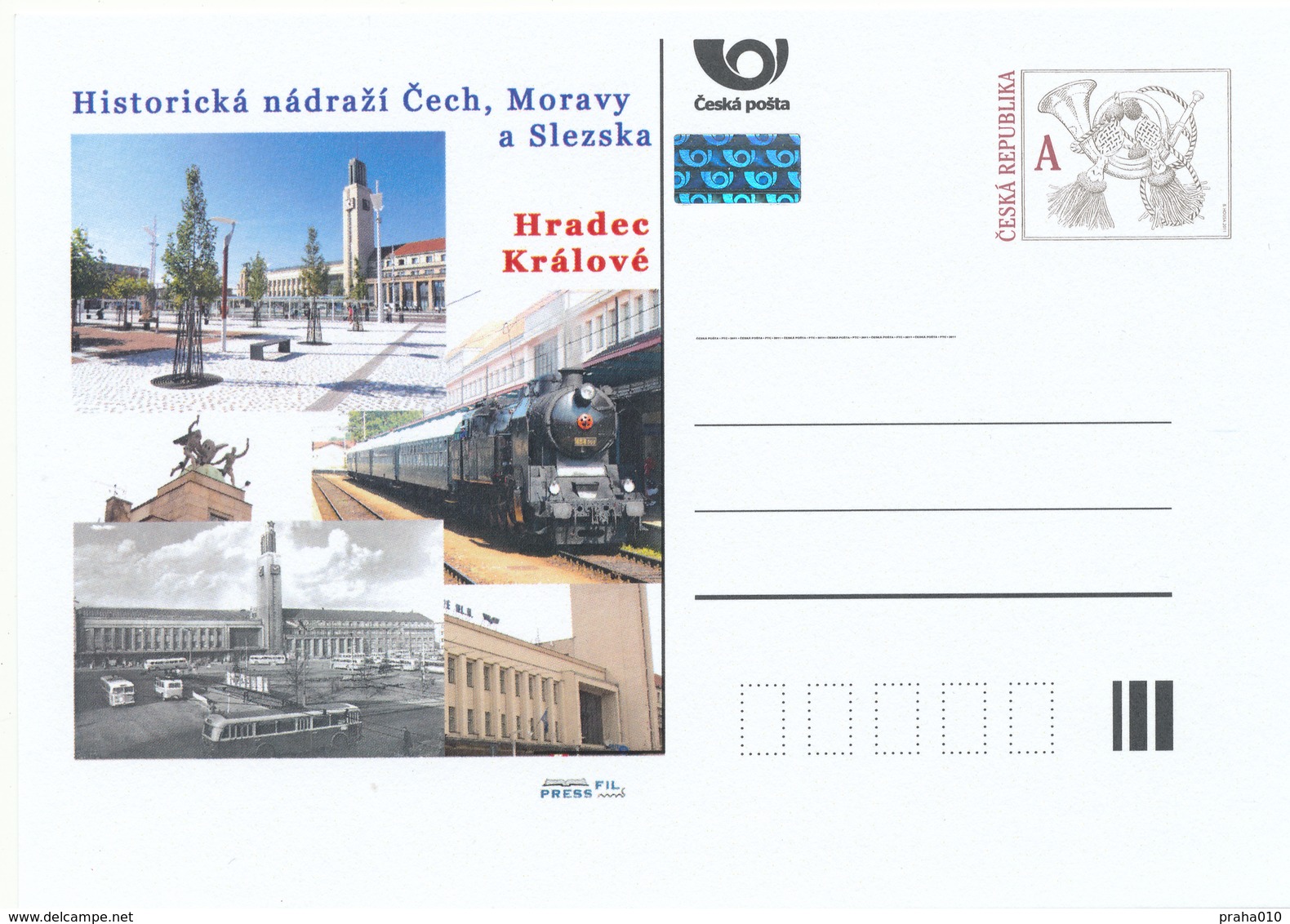 Rep. Ceca / Cart. Postali (Pre2015/49) Stazione Ferroviaria Storica In Boemia, Moravia E Slesia - Hradec Kralove - Cartoline Postali