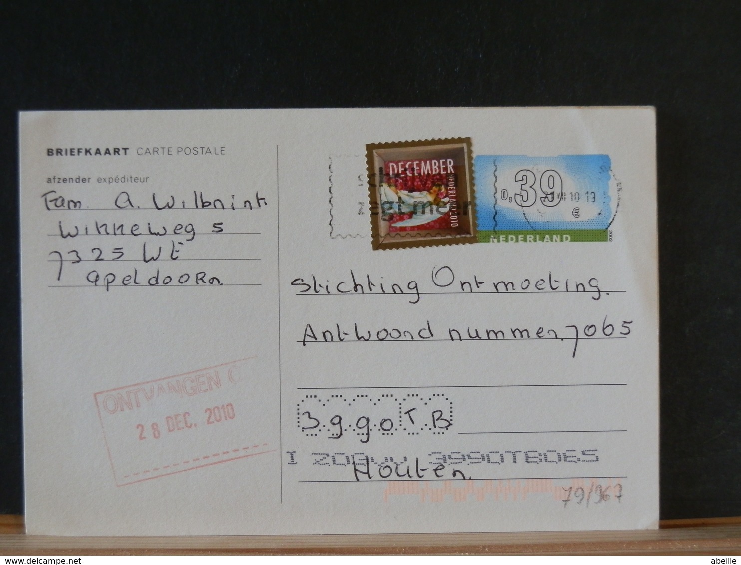 79//967   BRIEFKAART NED. - Covers & Documents