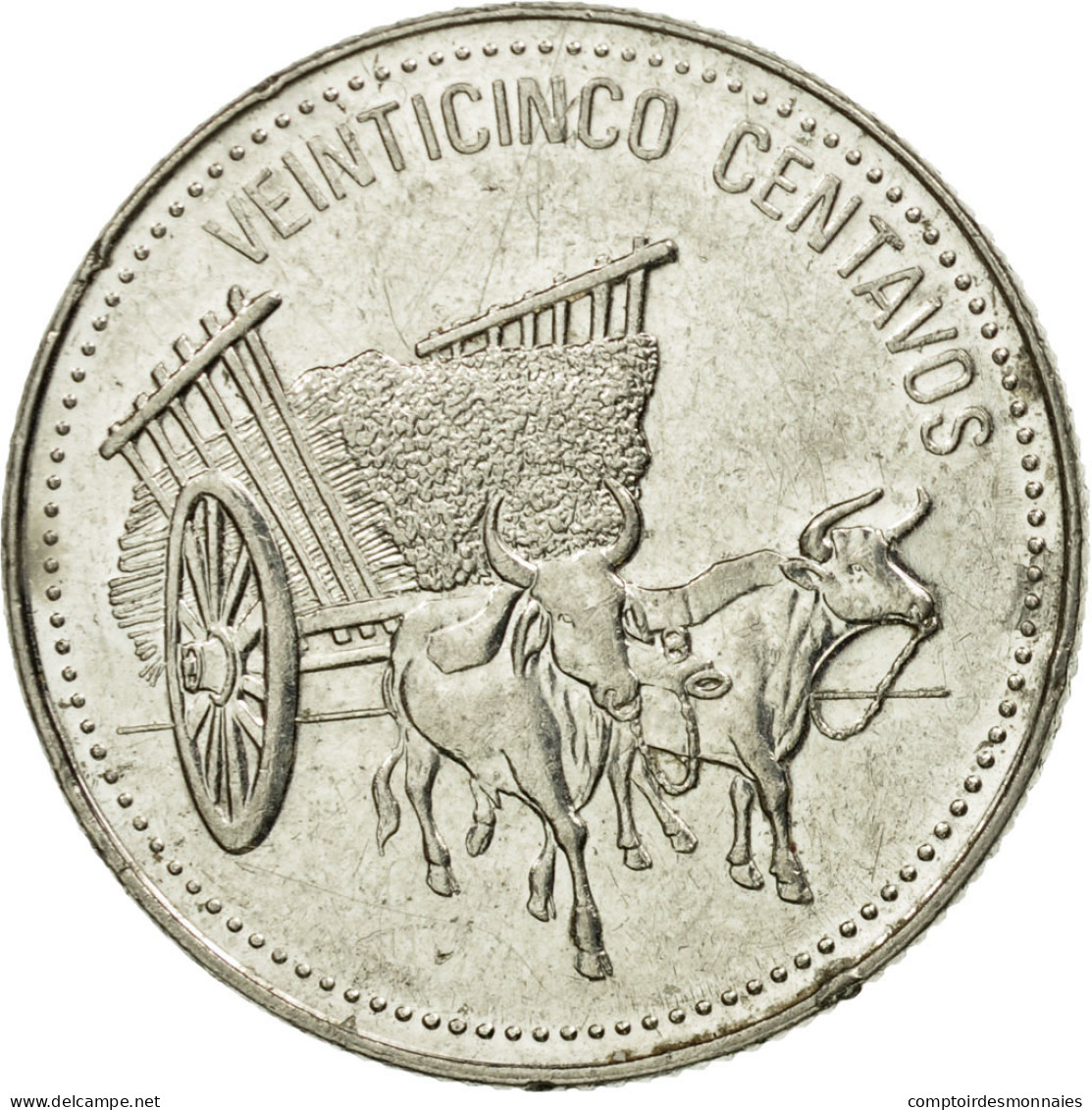 Monnaie, Dominican Republic, 25 Centavos, 1990, TTB, Nickel Clad Steel, KM:71.2 - Dominicana