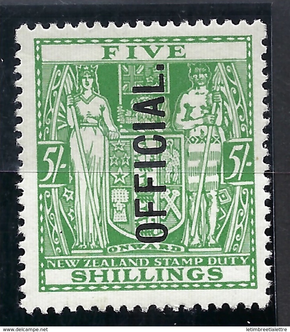 Nouvelle Zélande -  Service - N° 67 * - Neuf Avec Charnière - Dienstmarken