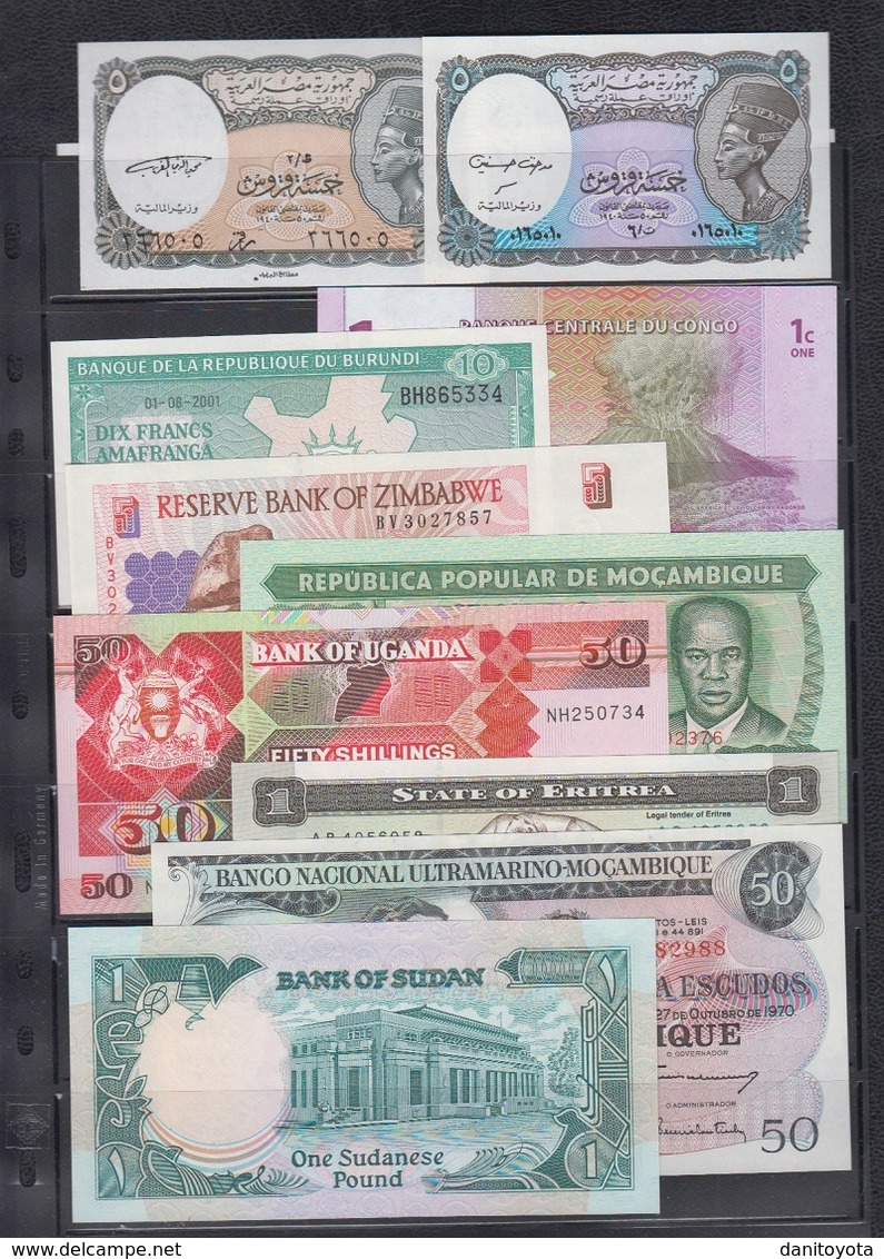 LOTE DE 16 BILLETES DE PAÍSES AFRICANOS. - Otros – Africa