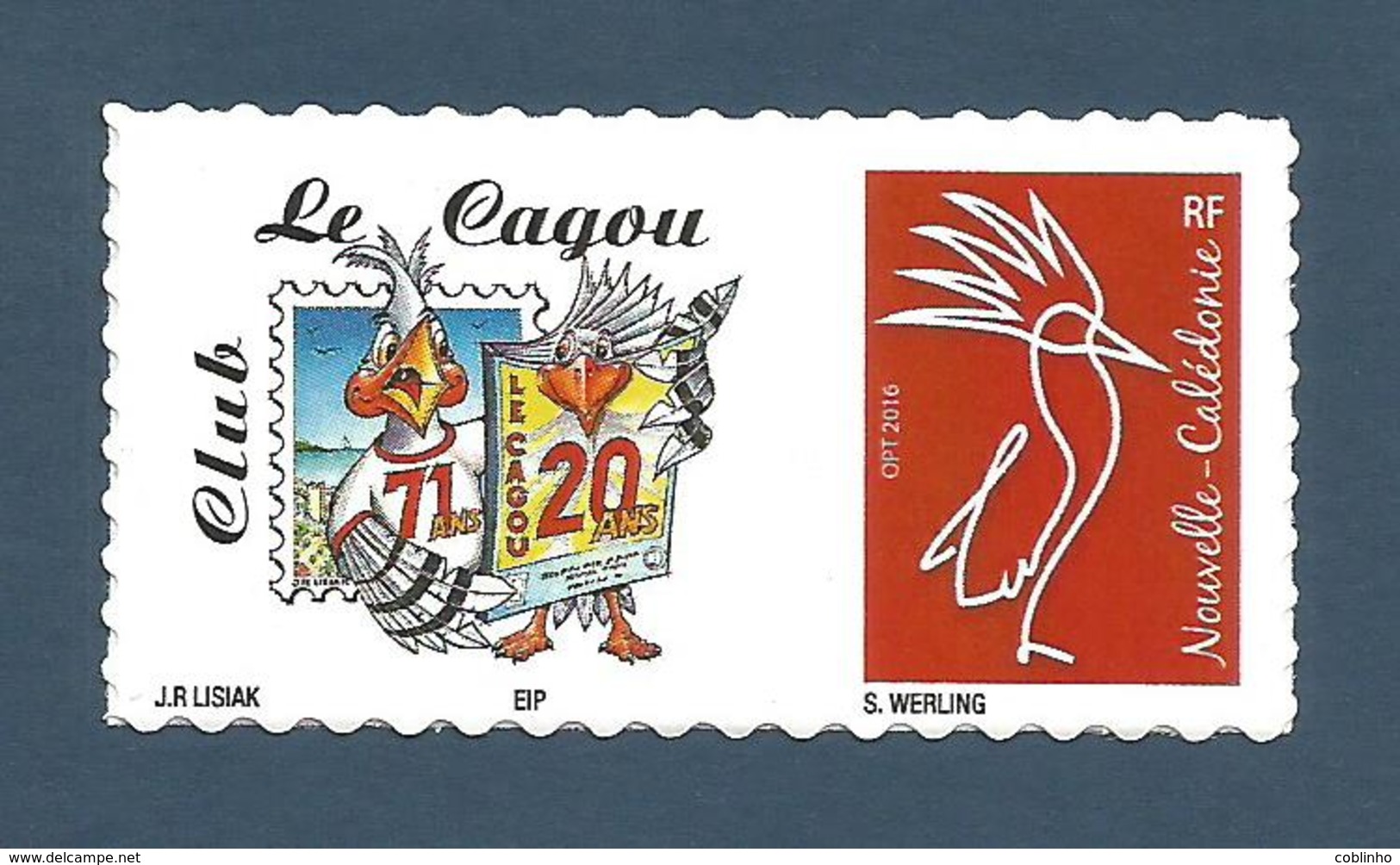 NOUVELLE CALEDONIE (New Caledonia)- RARE Timbre Personnalisé - 20ème Anniversaire De La Revue Le Cagou - 2018 - Unused Stamps