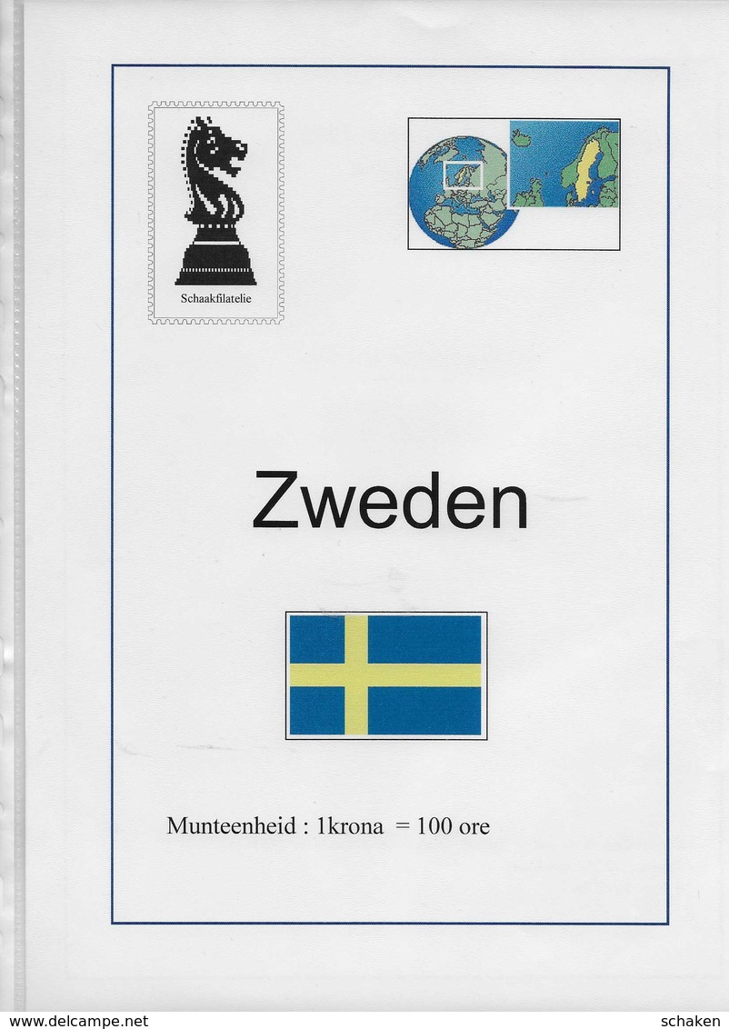 Sverige Sweden Zweden; Nice Chess Collection All On Scans; Schach Echecs - Collections