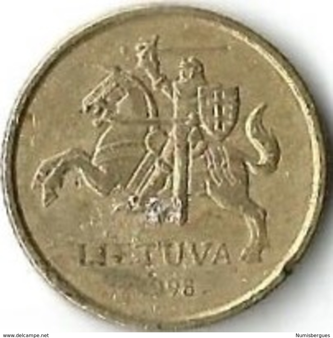 Lot 1 Pièce De Monnaie 10 Centu  1998 - Lituanie