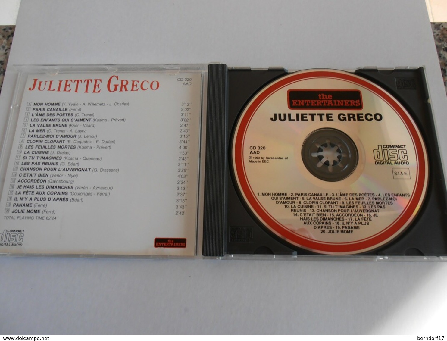Juliette Greco - CD - Musiche Del Mondo