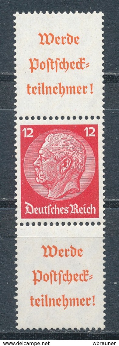 Deutsches Reich Zusammendruck S 204 ** Mi. 55,- - Zusammendrucke