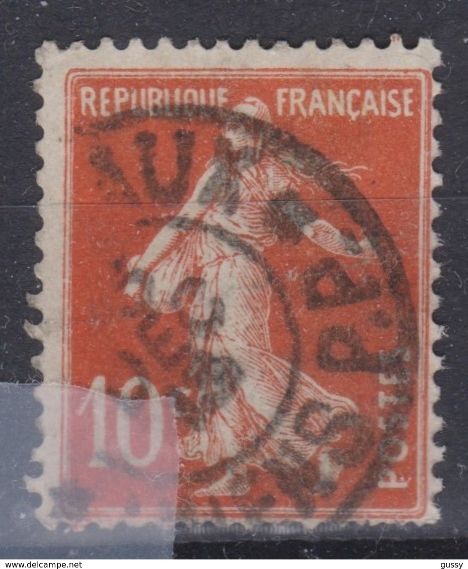 FRANCE Journaux 1906:  Le 10c Semeuse  Rouge  (Y&T 138) Avec Oblitération  Pas Très Courante   'Journaux-Amiens'   TB - Newspapers