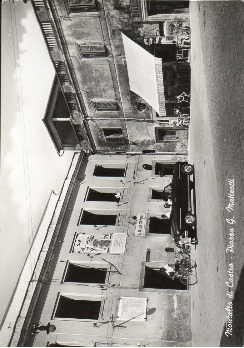 Cartolina Viaggiata Anni '50, Lucida, Raffigurante Montalto Di Castro - Piazza G. Marconi D144 - Altri & Non Classificati