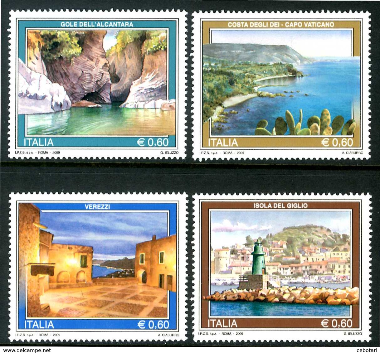 ITALIA / ITALY 2009** - Turismo - 4 Val. MNH. Come Da Scansione - 2001-10:  Nuovi