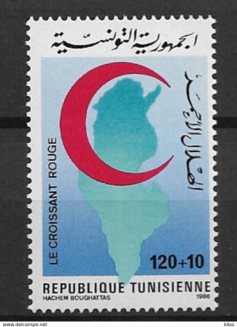 TUNISIA 1986 RED CROSS - Cruz Roja