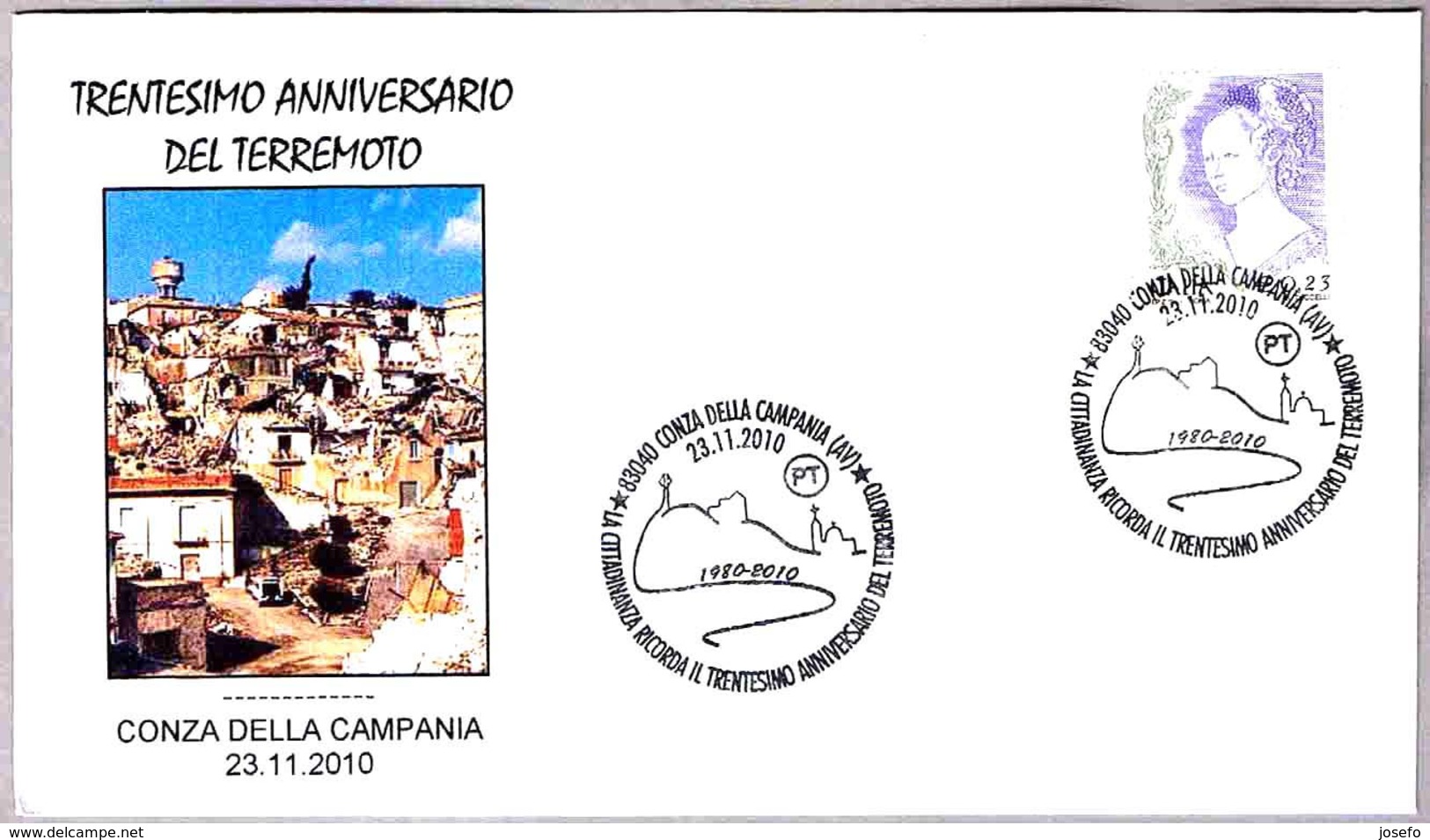 30 Años Del TERREMOTO - 30 Years Of Earthquake. Conza Della Campania, Avellino, 2010 - Otros & Sin Clasificación