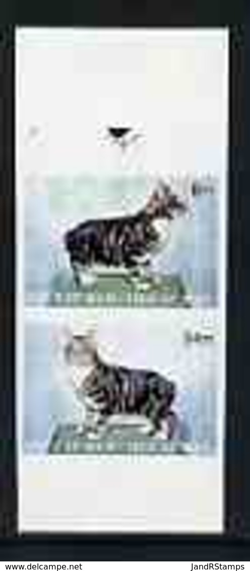 Calf Of Man 1970 Manx Cats Imperf Set Of 2 U/m (Rosen CA160a-61a) - Local Issues