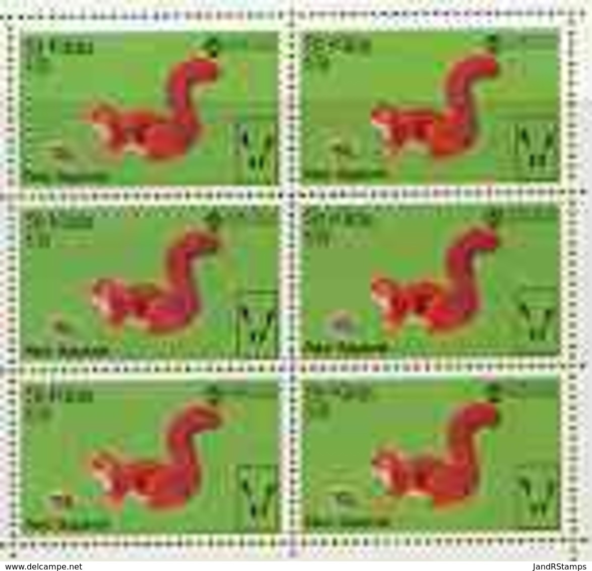 St Kilda 1970 Red Squirrel 1s9d Complete Perf Sheetlet Of 6 (from Wildlife Set) U/m ANIMALS - Local Issues