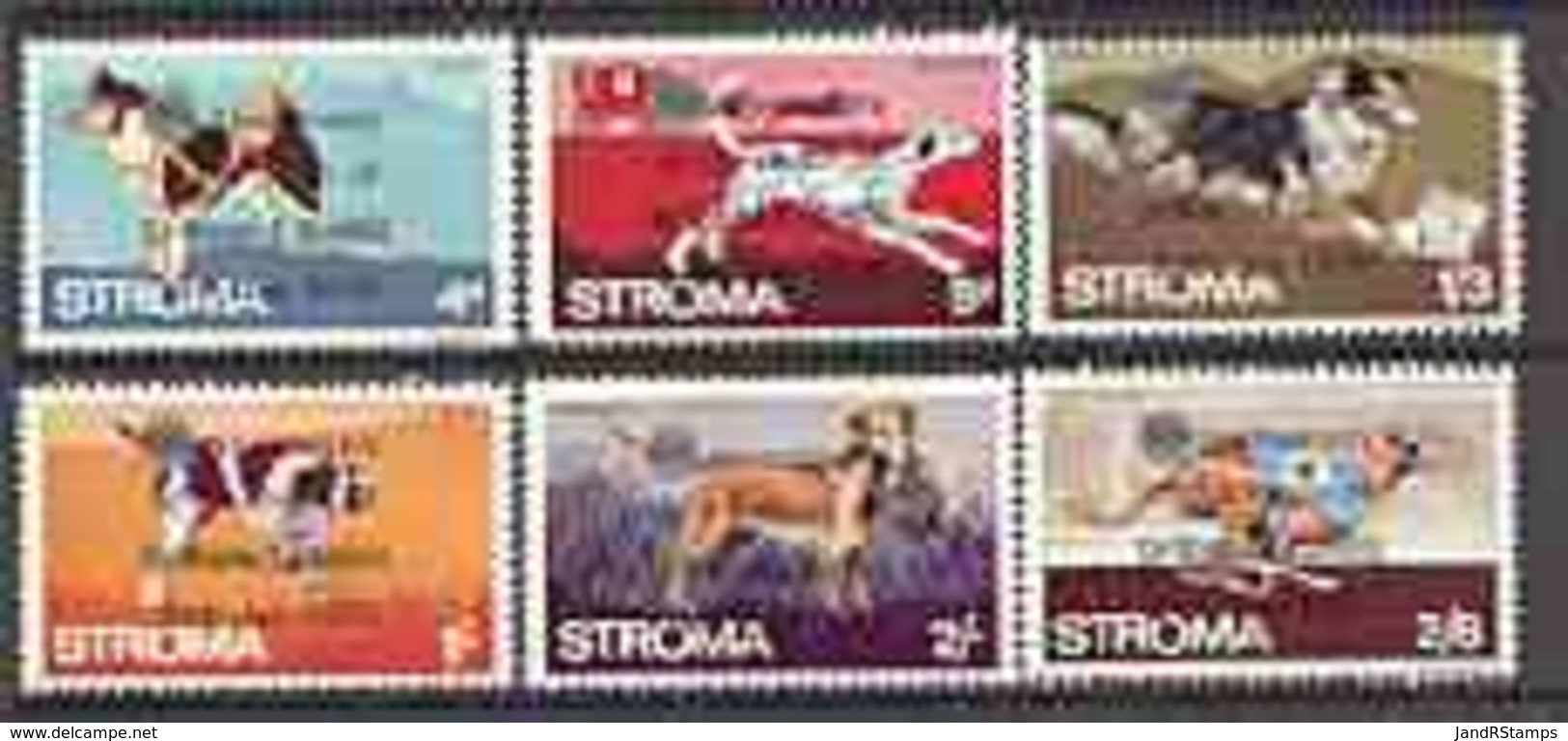 Stroma 1970 Dogs ANIMALS PERSONALITIES CHURCHILL DEATH COLLIE DALMATION HUSKY GREYHOUND LABRADOR POINTER - Ortsausgaben