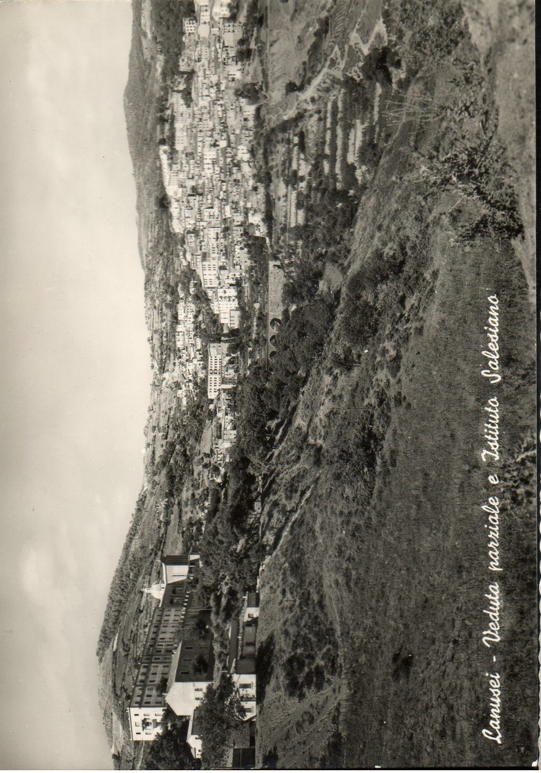 Cartolina Viaggiata Anni '50, Lucida, Raffigurante Lanusei (NU) - Panorama D164 - Autres & Non Classés