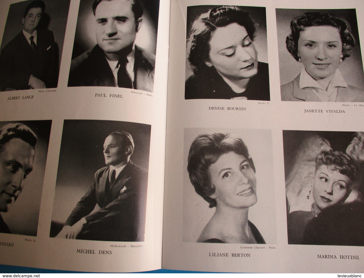 Théâtre Des Fleurs/Grand Casino De VICHY/Saison Artistique/L Daydé, J Rhodes, R Massard,M Lafon, Etc/ 1959    PROG179 - Programma's