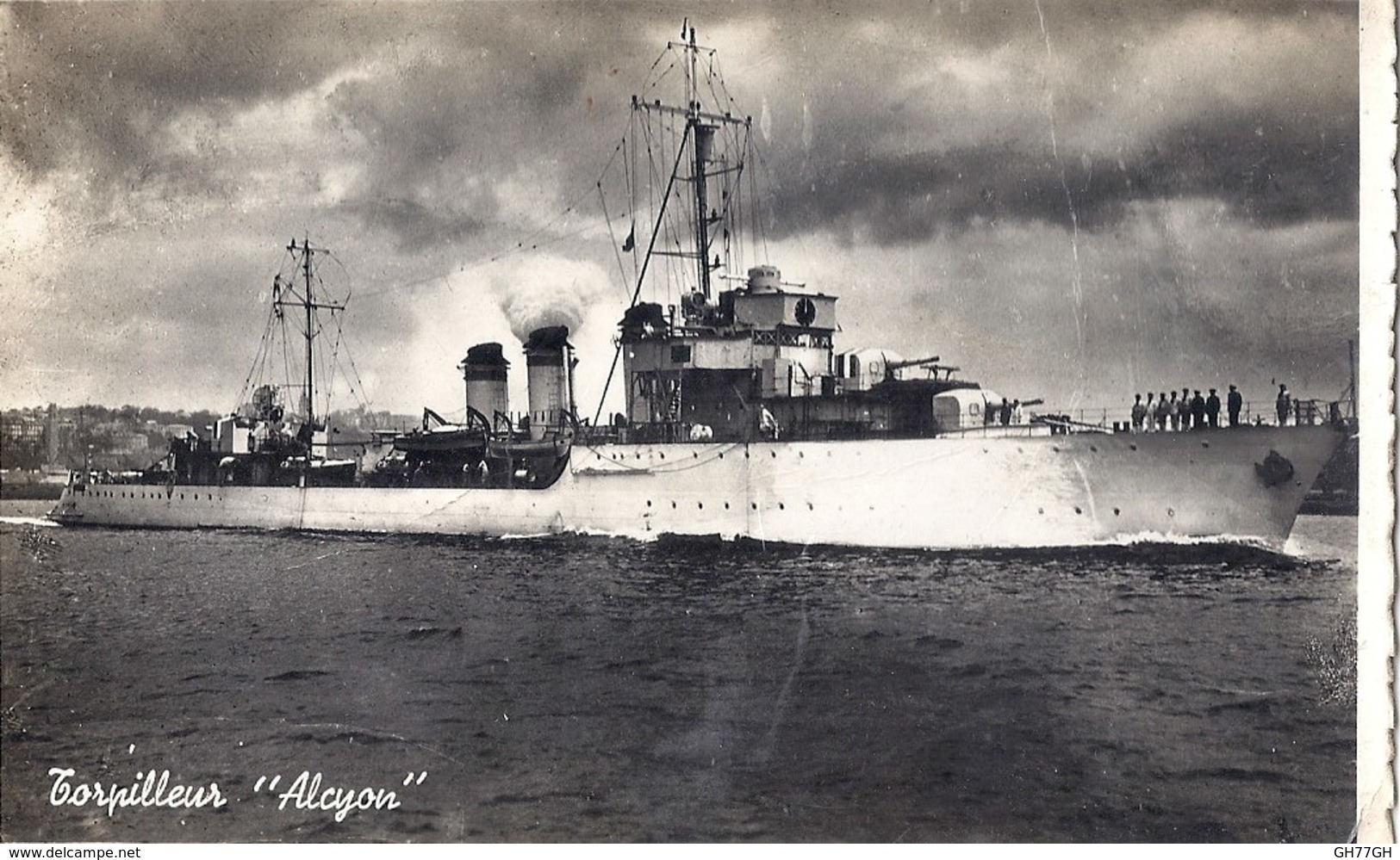 CPA TORPILLEUR ALCYON - Guerra