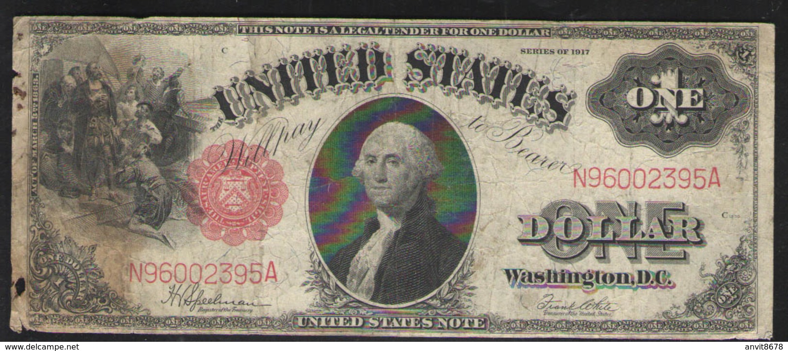 США 1 $   1917 - Washington