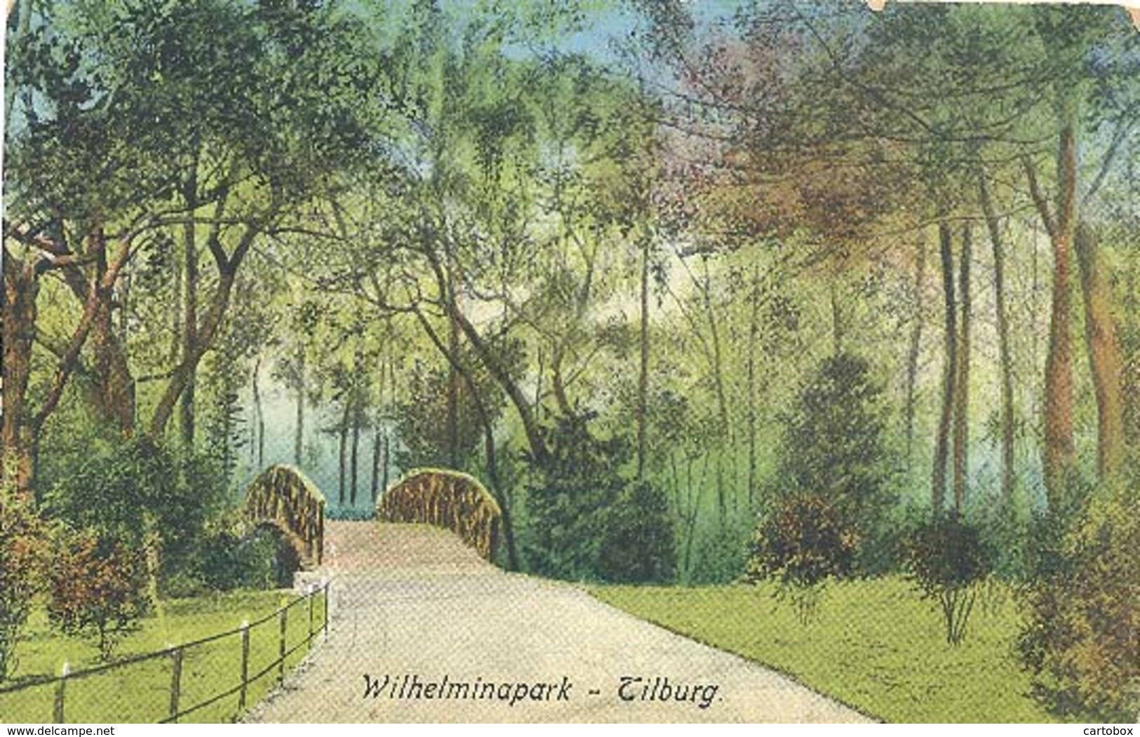 Tilburg, Wilhelminapark  (bruggetje) - Tilburg