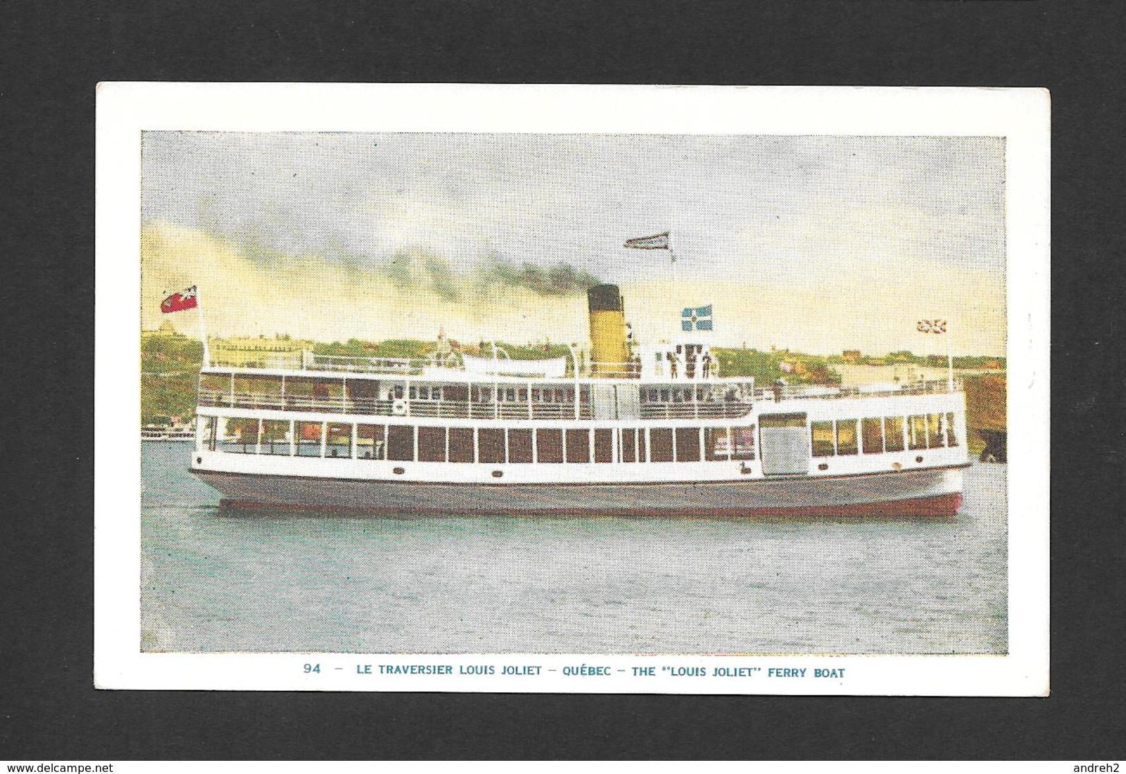 BATEAUX - FERRIES - QUÉBEC - TRAVERSIER LOUIS JOLIET - PAR LORENZO AUDET - Ferries