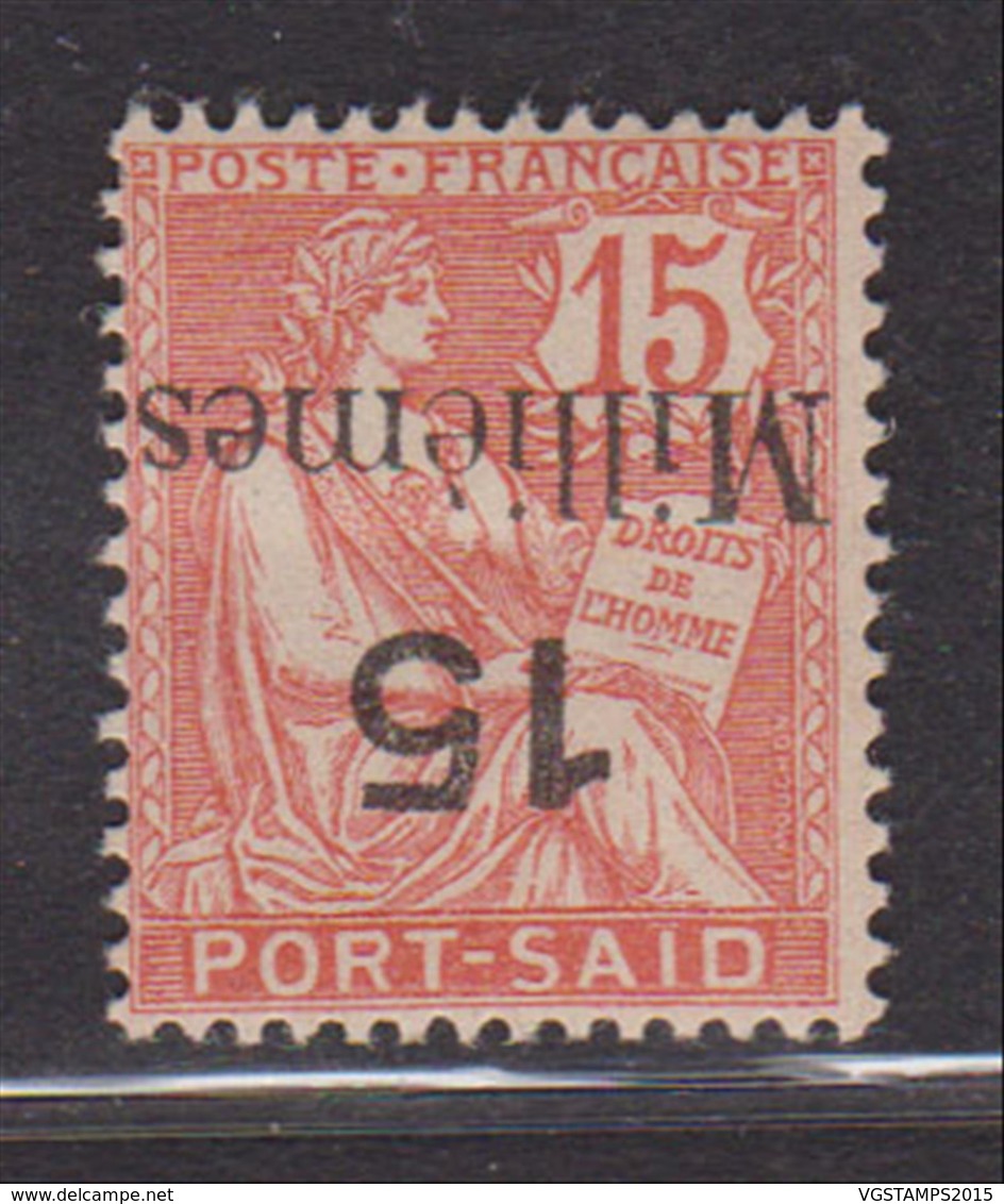 Port-Saïd 1921 - Timbre Yvert 64  Neuf Avec Charnière Surcharge Renversée (5G26497) DC0036 - Ungebraucht