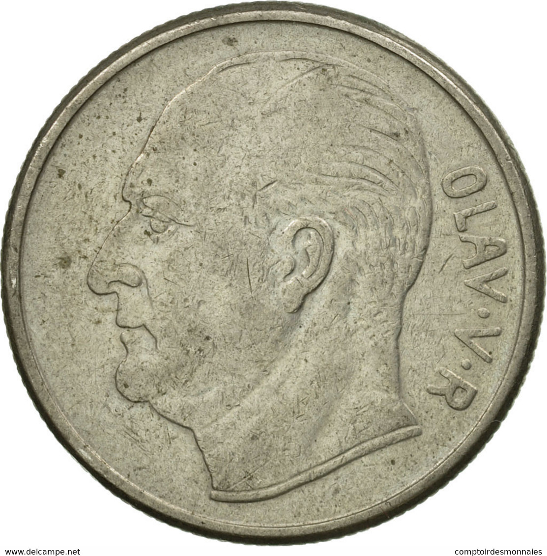 Monnaie, Norvège, Olav V, Krone, 1962, TB+, Copper-nickel, KM:409 - Norvège