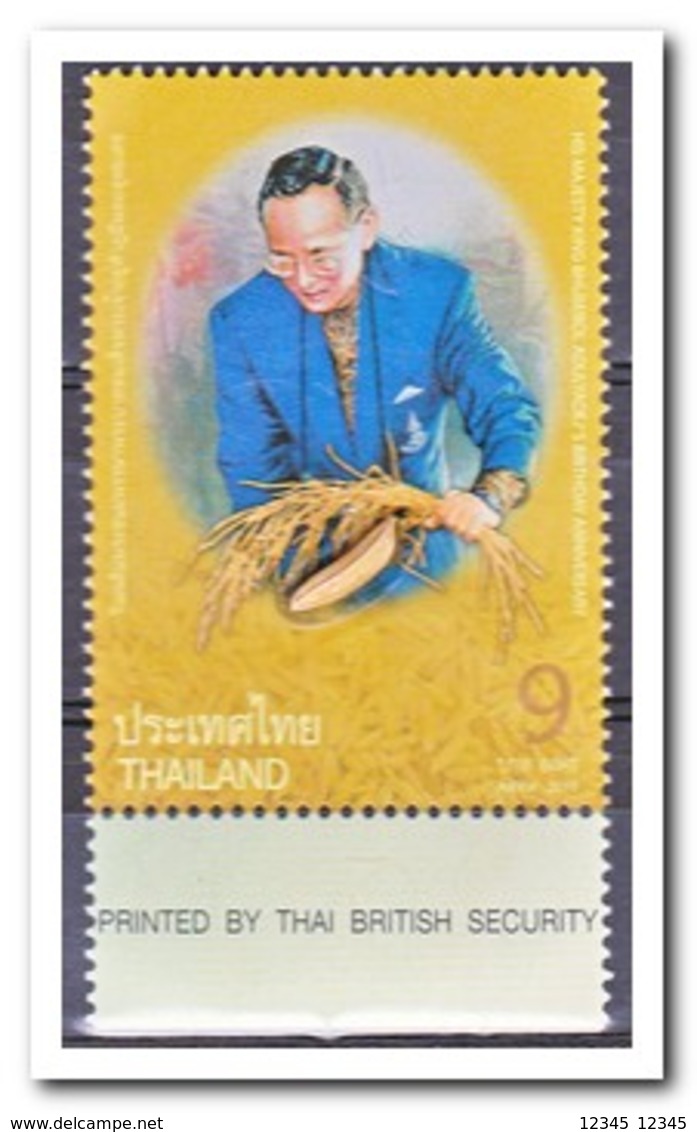 Thailand 2010, Postfris MNH, King Bhumibol With Rice - Thailand