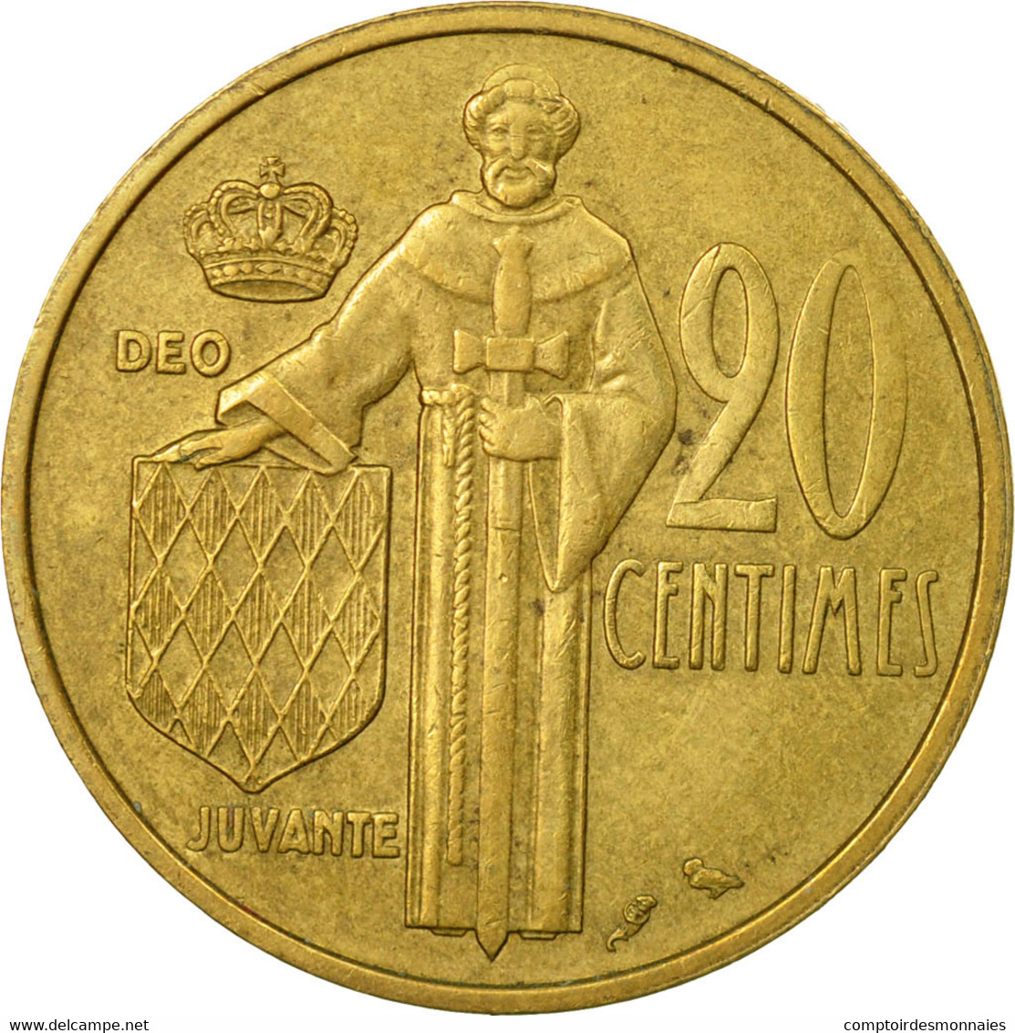 Monnaie, Monaco, Rainier III, 20 Centimes, 1962, TTB, Aluminum-Bronze - 1960-2001 Nouveaux Francs
