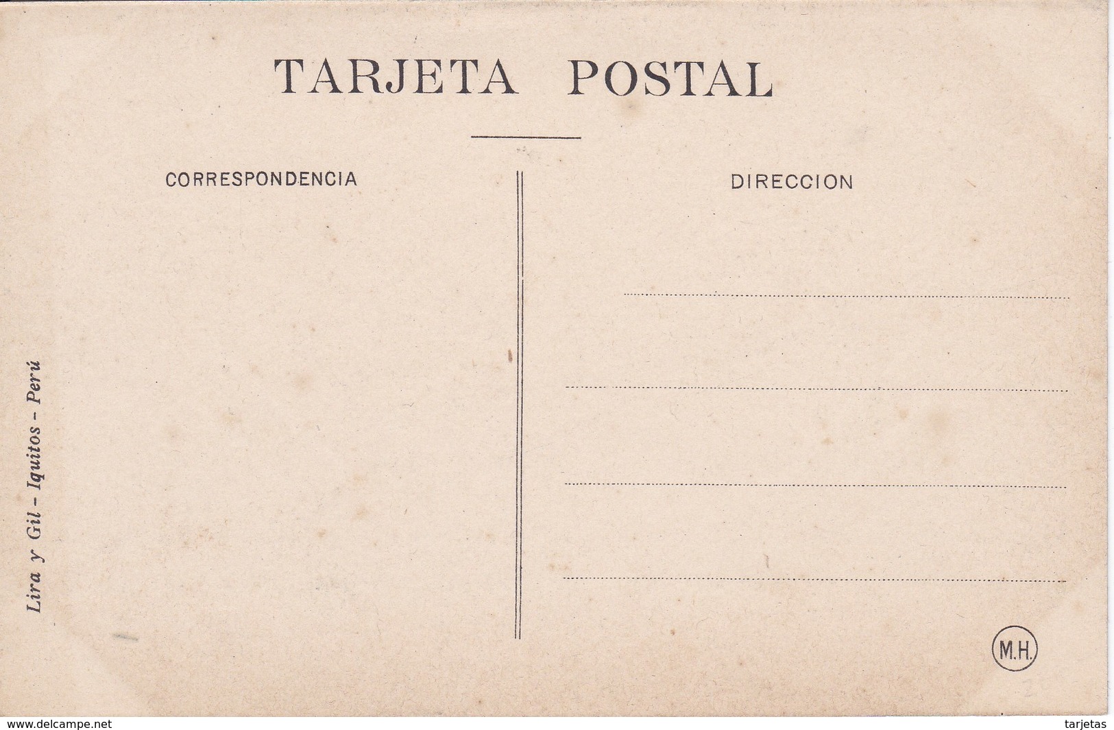 POSTAL DE IQUITOS DEL RIO UCAYALI - REQUENA (PERU) (LIRA Y GIL) - Perú