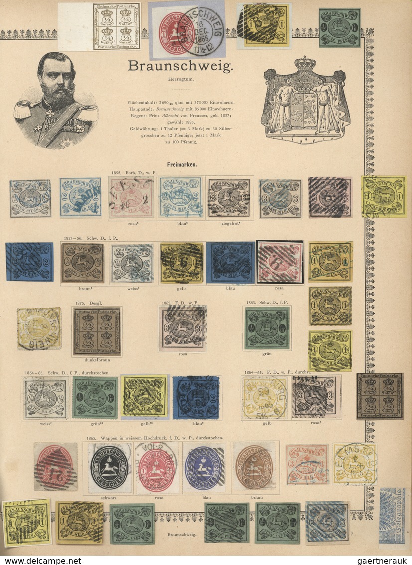 Nachlässe: DIE LAUENBURG-SAMMLUNG - Alle Welt 1840/1890 (ca.), äußerst Beeindruckende Und Hochwertig - Lots & Kiloware (mixtures) - Min. 1000 Stamps