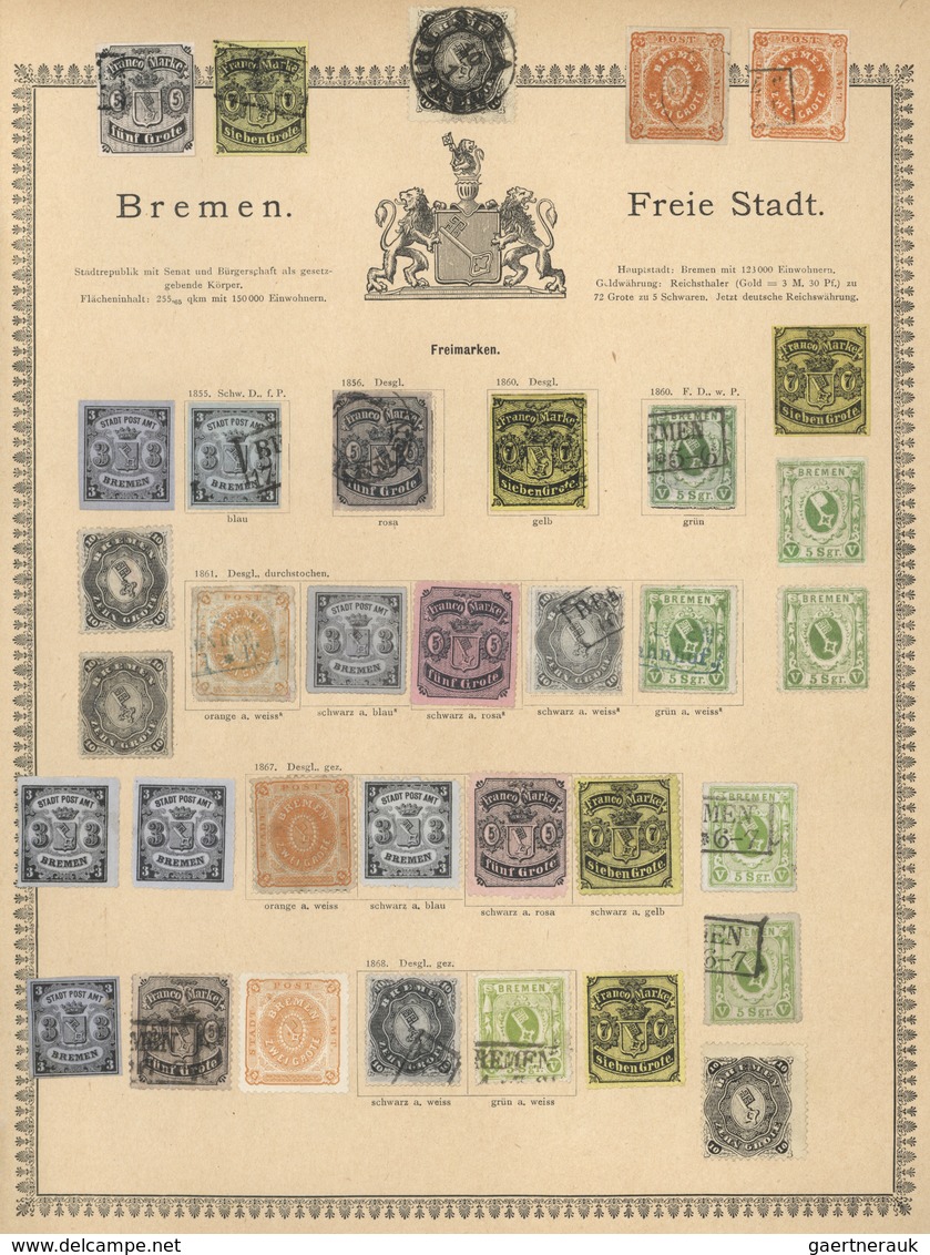 Nachlässe: DIE LAUENBURG-SAMMLUNG - Alle Welt 1840/1890 (ca.), äußerst beeindruckende und hochwertig